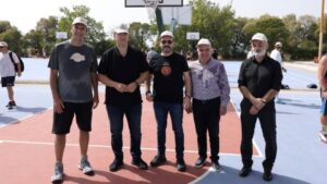 Ο Τζιτζικώστας στο Τουρνουά Μπάσκετ «Όχι στη Βία», που διοργανώθηκε στη μνήμη του Άλκη Καμπανού