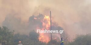 Χανιά: Μεγάλη φωτιά κοντά στον Ναύσταθμο (βίντεο)
