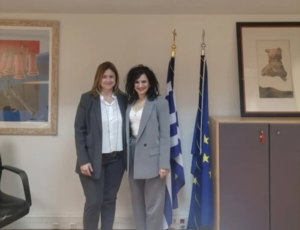 Συνάντηση της Αμαλίας Βούλγαρη με την Ζέφη Δημαδάμα για θέματα Ισότητας Φύλων και Ανθρώπινων Δικαιωμάτων