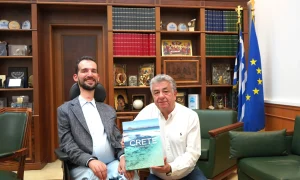 Ο υποψήφιος ευρωβουλευτής Στέλιος Κυμπουρόπουλος επισκέφθηκε τον Περιφερειάρχη Κρήτης
