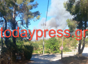 Χωρίς ενεργό μέτωπο η πυρκαγιά στη Σταμάτα, διάσπαρτες εστίες στην Κερατέα